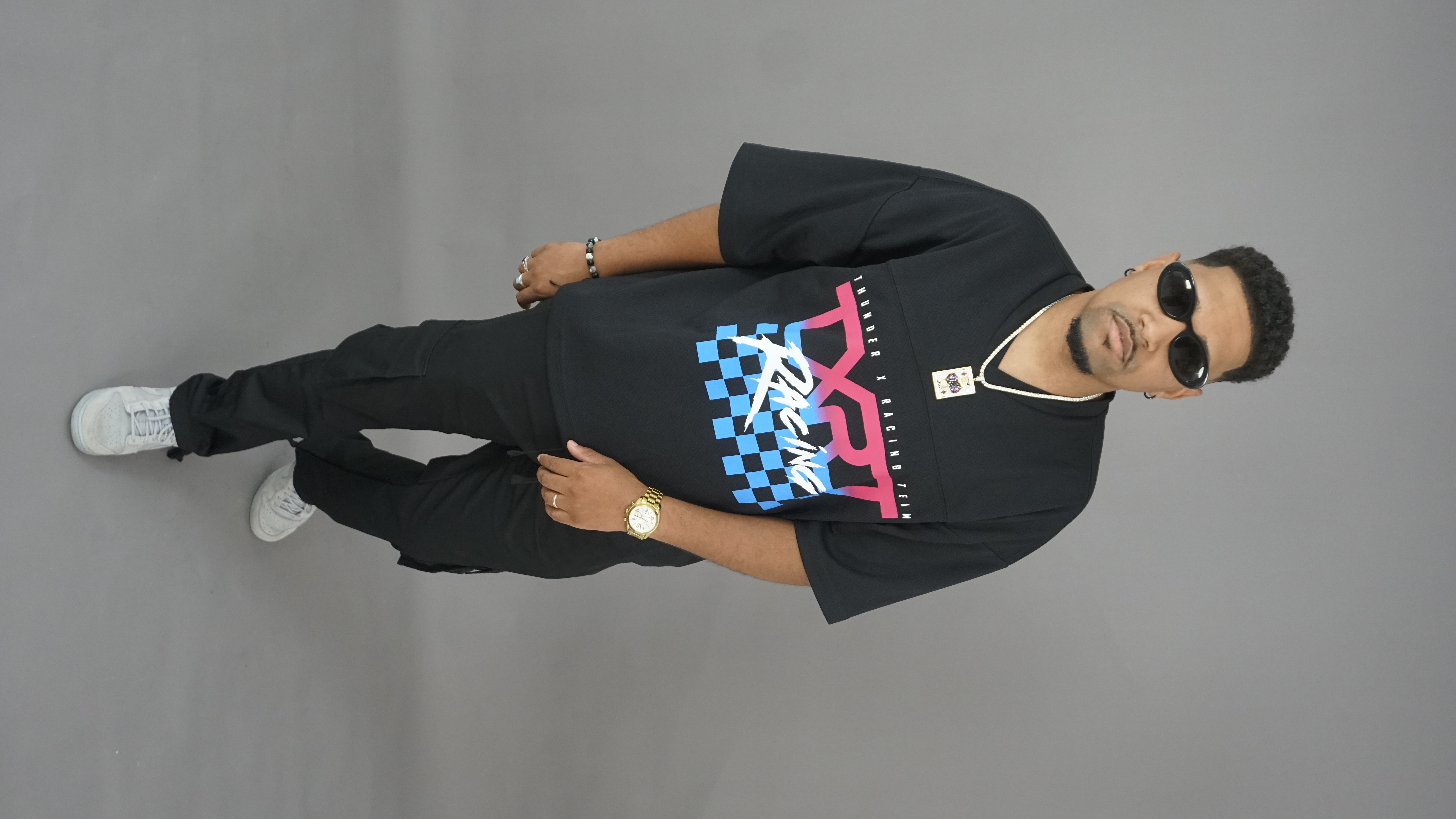Ridibeatz Dominican music producer during a studio recording session.